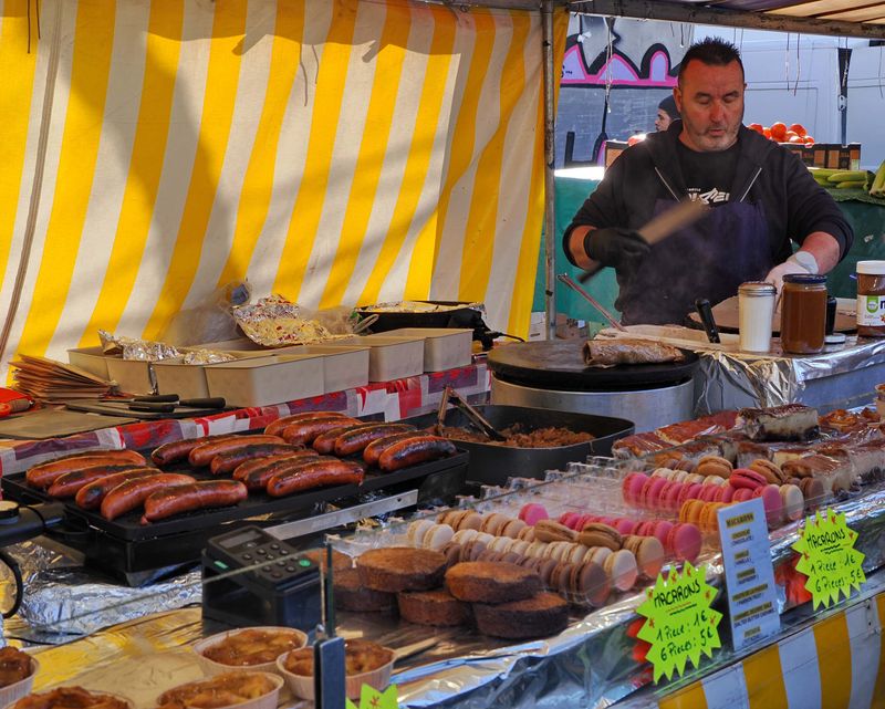 Same place, where sausage is also offered.
