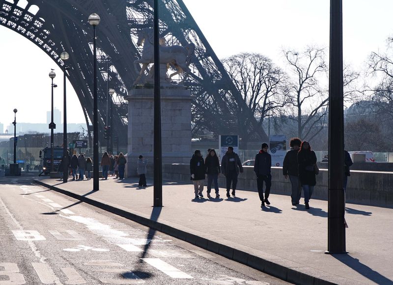 Bateau Mouche tour: the Eiffel Tower, nearby.