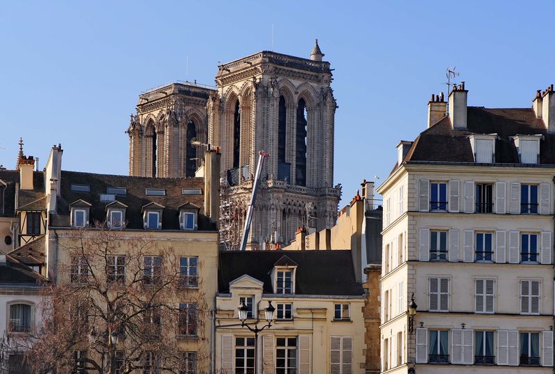 Bateau Mouche tour: Notre Dame towers.