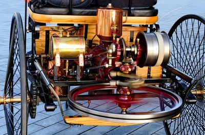 The gas engine was used in this car by 1881 (as I understood).