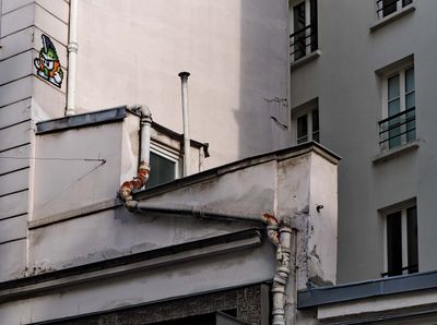 Detail of Paris buildings (rue des Francs Bourgeois).