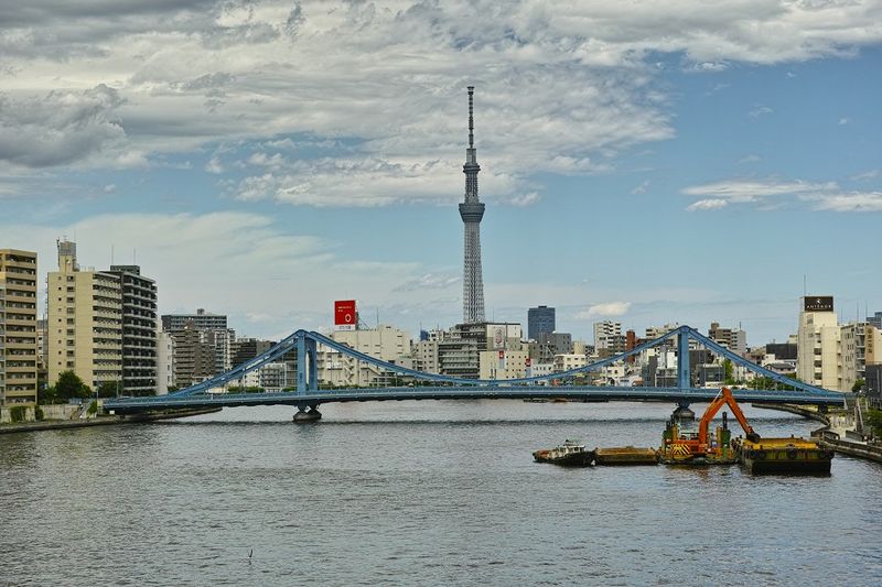 Tokyo Skytree from Sumidagawa-Ohashi Bridge
