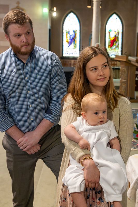 Graham, Heidi and their godchild