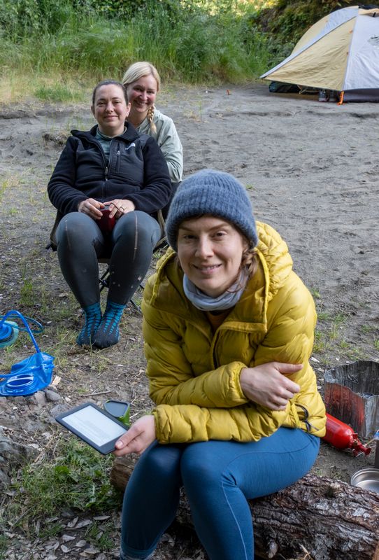 Hanging out in camp
