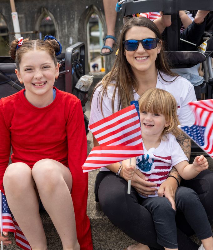 Waiting for the parade