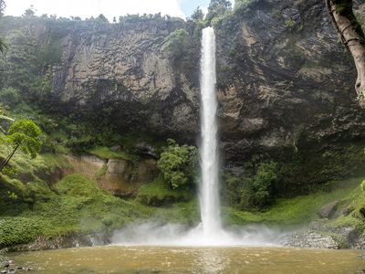 Falls from below