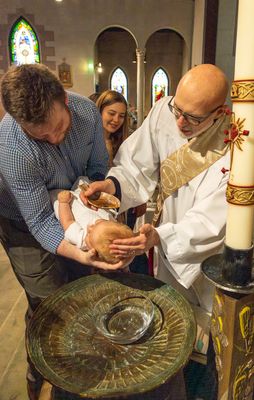 The actual baptism