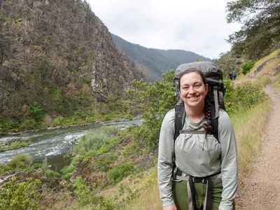 Maria on the trail
