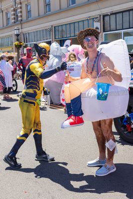 Walking toilet and Wolverine