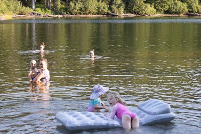 Lake swimming