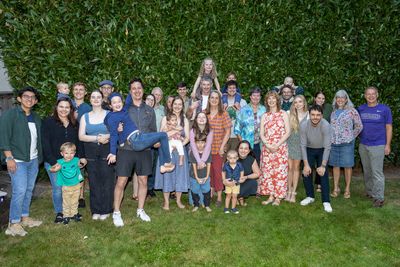 All of the birthday guests