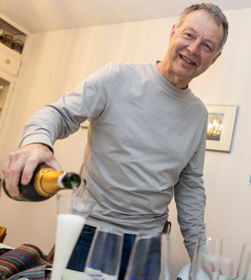 Filling the glasses