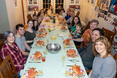 Twenty dinner guests