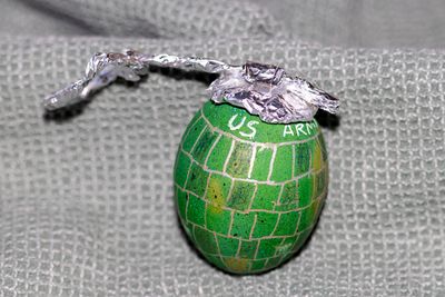 Traditional hand grenade egg