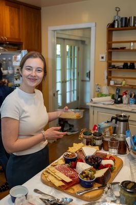 Preparing the smorgasbord