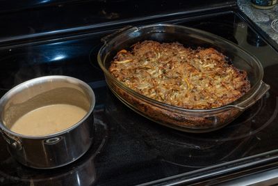 Kugel and gravy