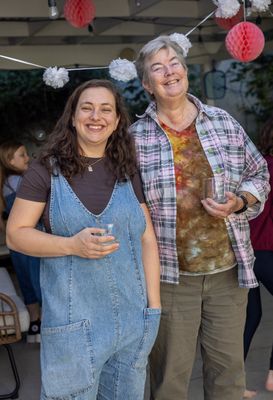 Maria with her godmother
