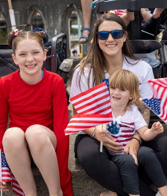 Waiting for the parade