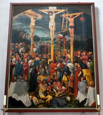 Crucifiction scene in the Stadtkirche