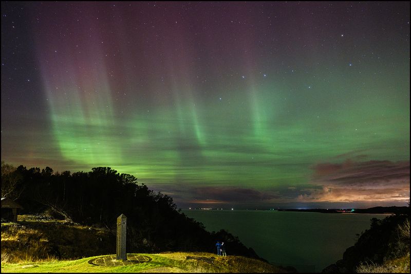 Aurora on Asky, western Norway....