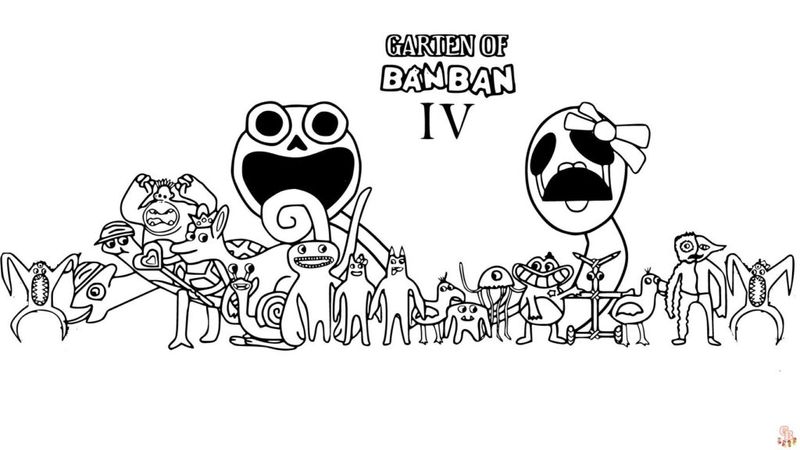 Garten of Banban Coloring Pages for Kids