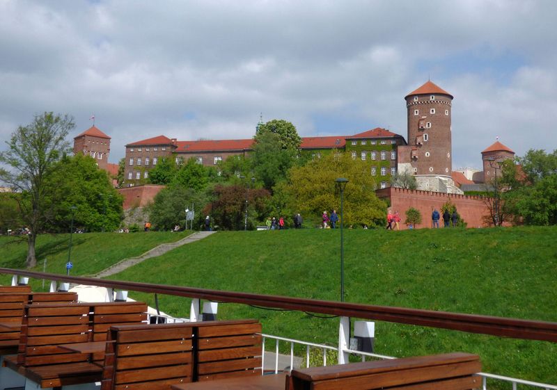 Wawel Castle from boat