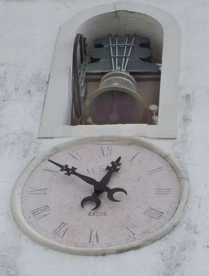 Alte church clock and bell