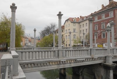 Cobblers Bridge over Ljubljanica river