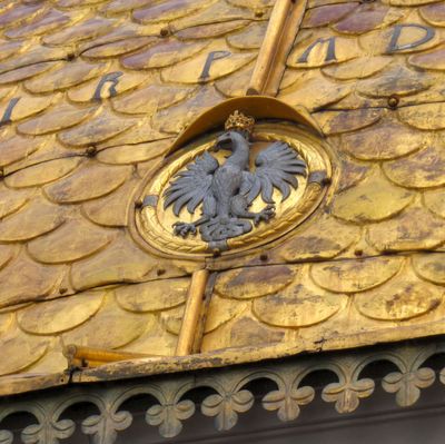 Wawel Cathedral golden dome with crest