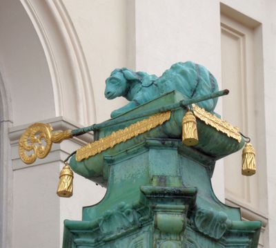 Wawel Cathedral lamb detail