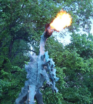 Fire Breathing Dragon by Castle_towards sunset, the dragon brethed fire for about 5 second every few minutes