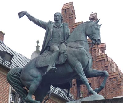 Wawel Castle_Tadeusz Kosciuszko statue