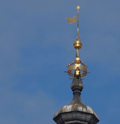 Top of higher tower of St Marys Basilica_Main Market Square