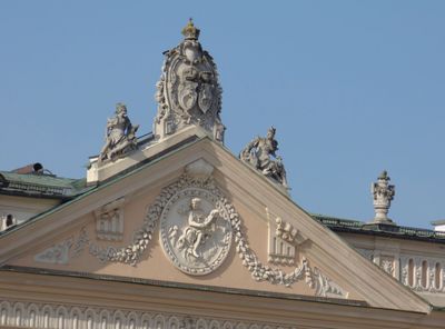 Decoration atop of building in Main Market Square