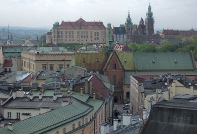 View from inside balcony level Town Hall Tower_towards Wawel Castle and Cathedral