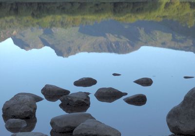 Elterwater reflections of Langdales