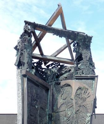 Holocaust memorial detail