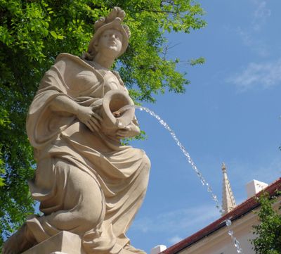 Woman With A Jug near old Town Hall