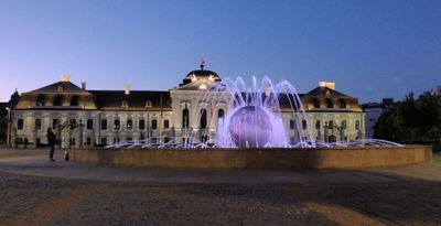 Grassalkovich_Presidential Palace and _Fountain of Peace