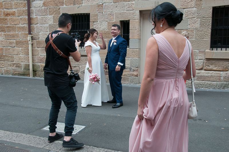 At The Rocks historic district of Sydney, Asian wedding tourism is booming again