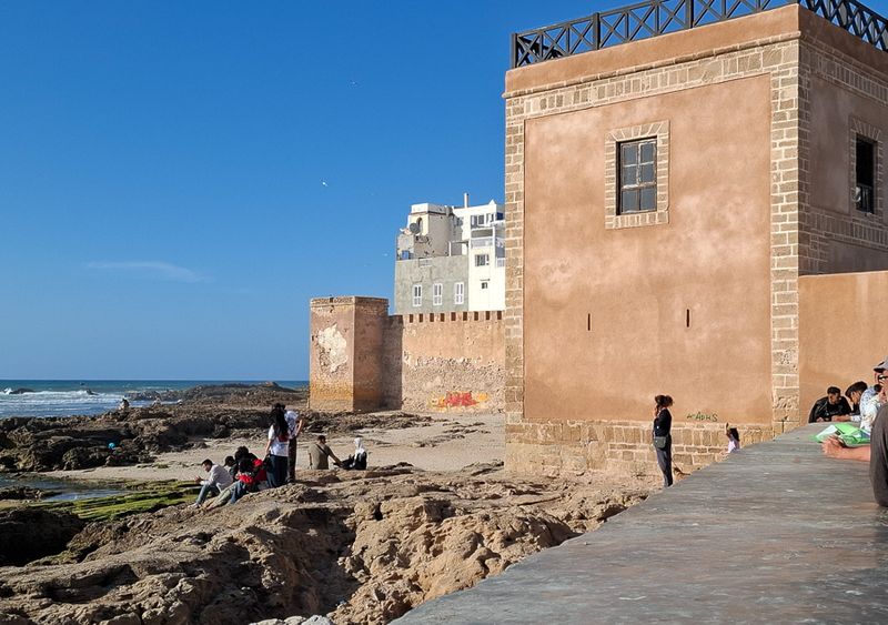Along the seafront in Essaouira
