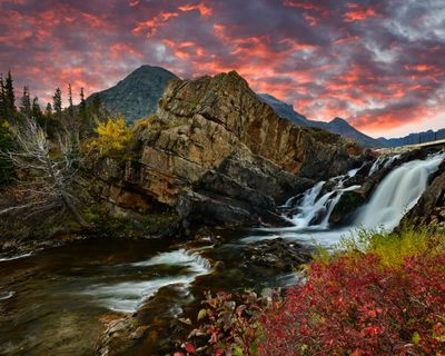 MT - Glacier National Park - Swiftcurrent Falls Sunrise 1.jpg