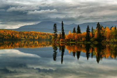 Canada Yukon Grande Cache Lake Autumn Reflection.jpg