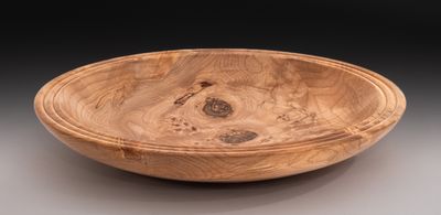 Big Leaf Maple burl plate.