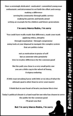 ramblings of a desperate man