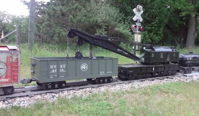 Refurbishing Railroad Wrecking Crane