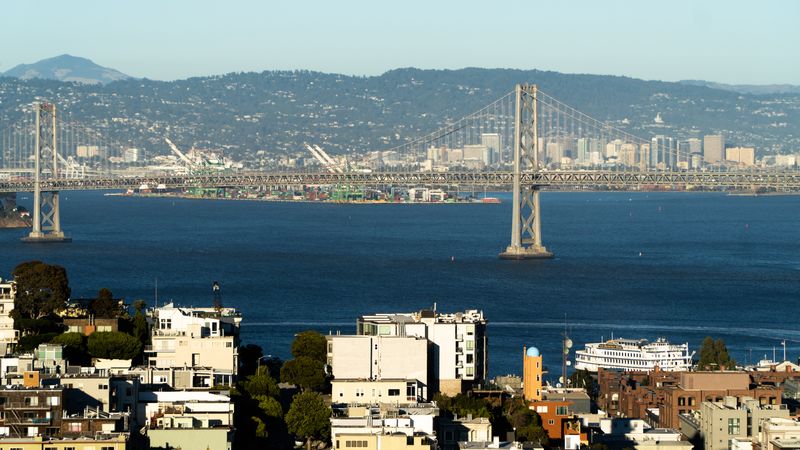 North Beach and Bay Bridge