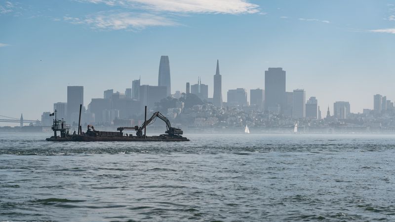 Barge on The Bay