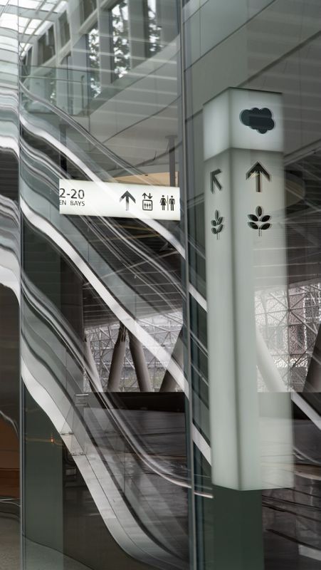 Transbay Terminal Window Reflections