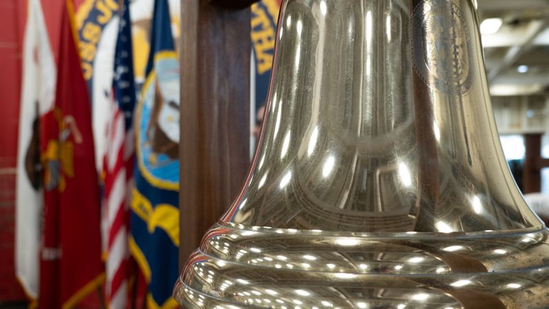 Bell aboard the USS John P. Murtha